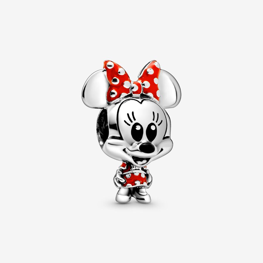 Disney Minnie Mouse Prikket Kjole & Sløjfe Charm image number 0