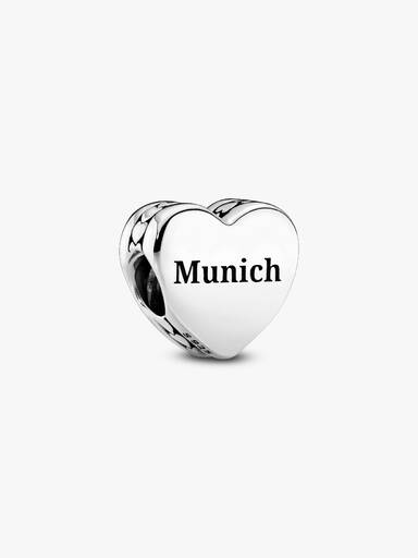 München Skyline Hjerte Charm