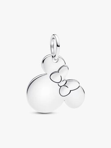 Indgraverbart Disney Minnie Mouse Charm med Vedhæng