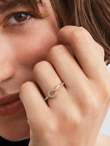 Pandora Infinite Pavé Ring med laboratorieskabt diamant