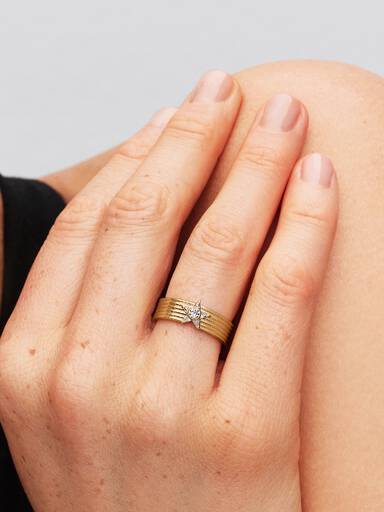 Funklende Stjerneskud Bred Båndring