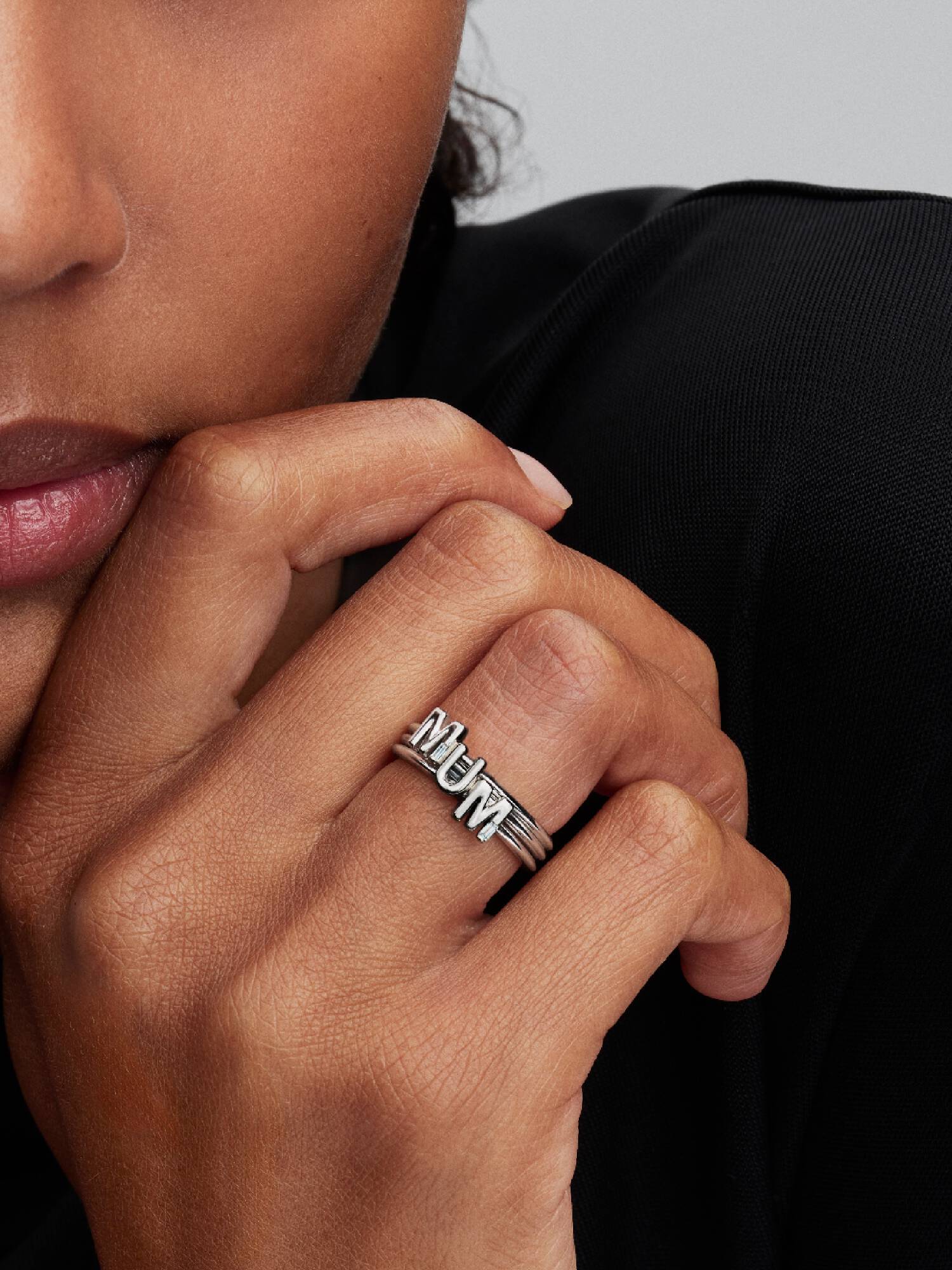 MUM Bogstaver Delbar Ring