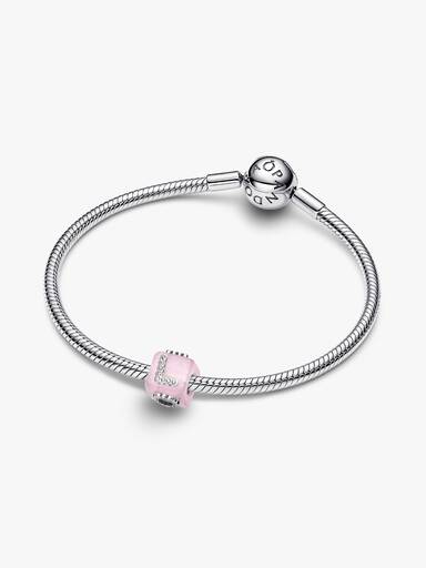 Pink Muranoglas Kærlighedsterning Charm