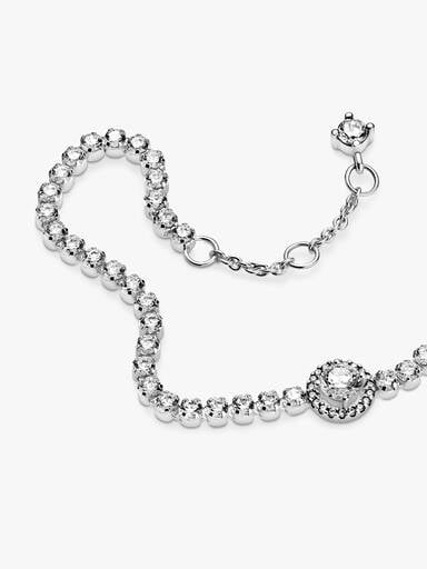 Funklende Halo Tennisarmbånd