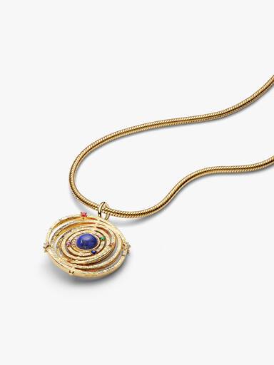 Oversized Drejelig Armillarsfære Charm med vedhæng