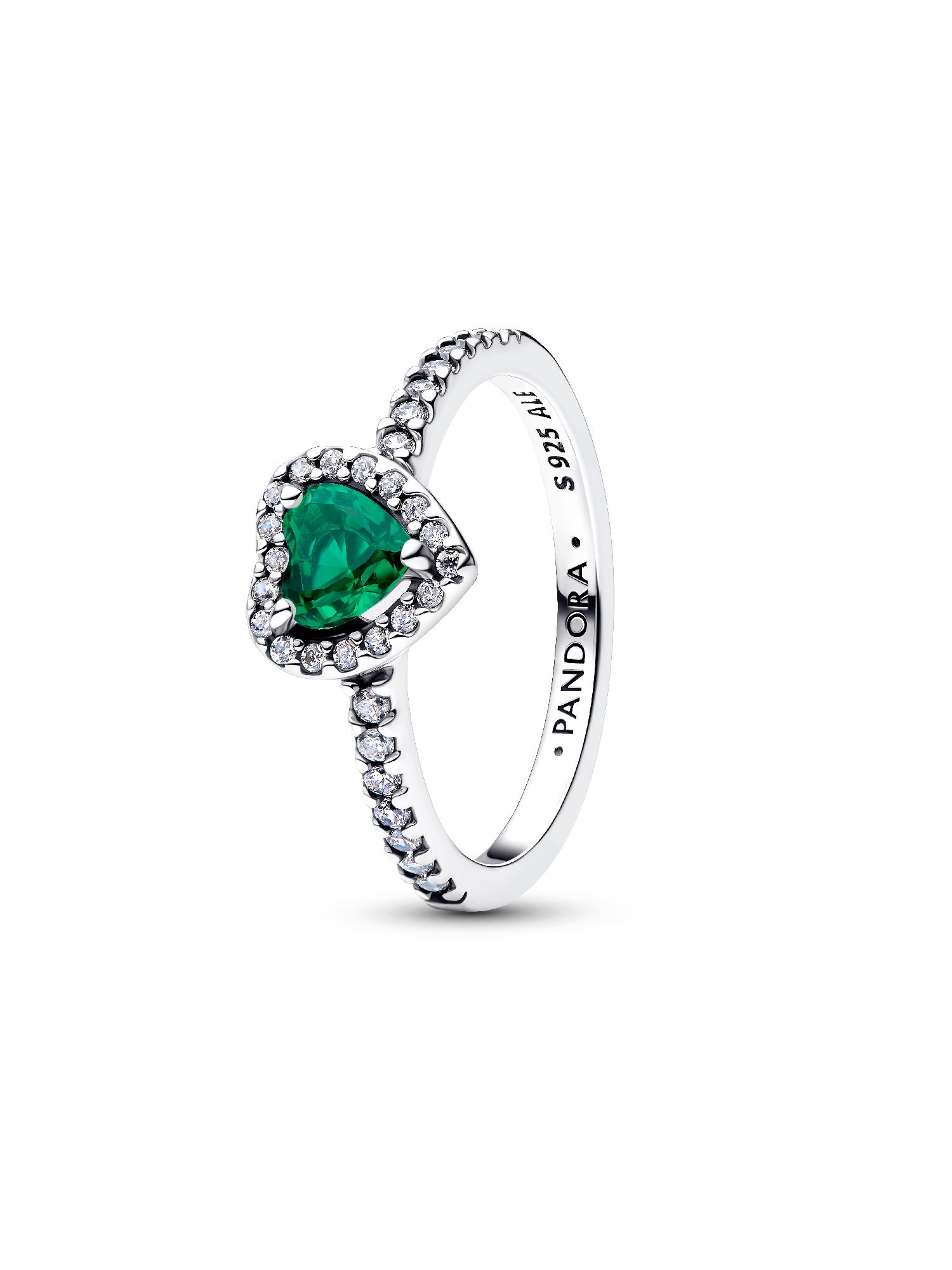 Fremhævet Kongegrøn Hjerte Ring
