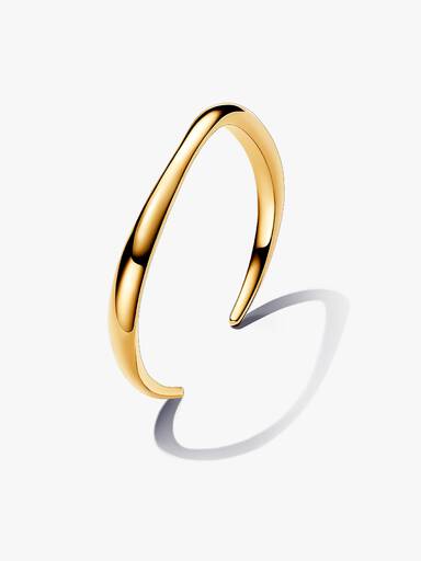 Organisk Formet Åben Armring