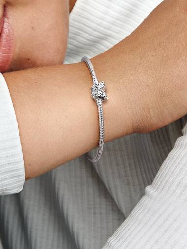 Pandora Moments Slangekædearmbånd med Sommerfuglelås