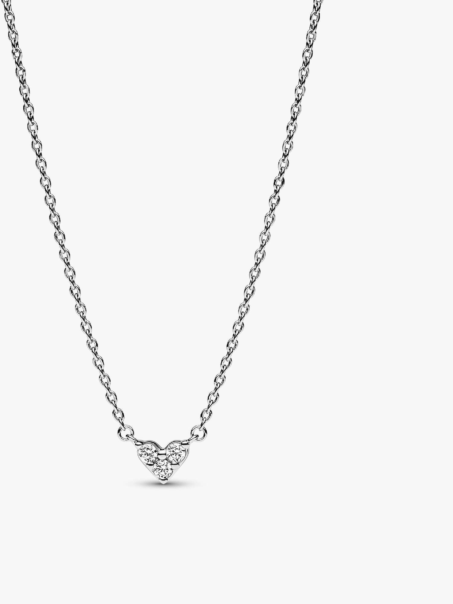 Tredobbelt Stenhjerte Collier-Halskæde