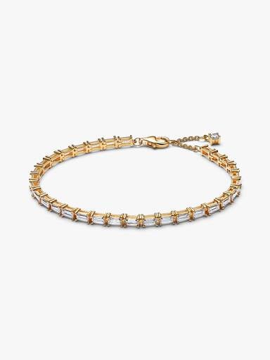 Funklende Baguette Tennisarmbånd