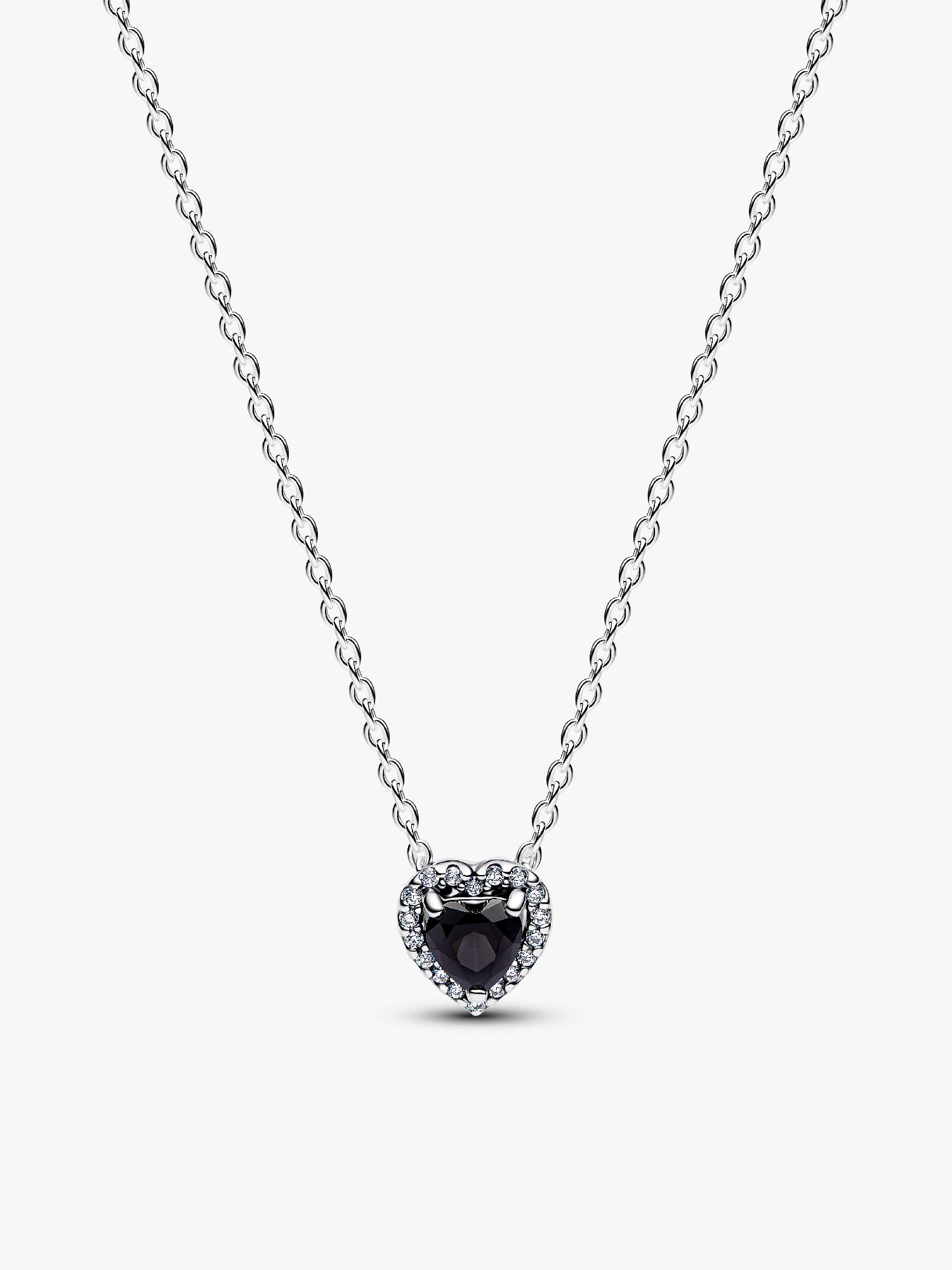 Fremhævet Hjerte Collier Halskæde