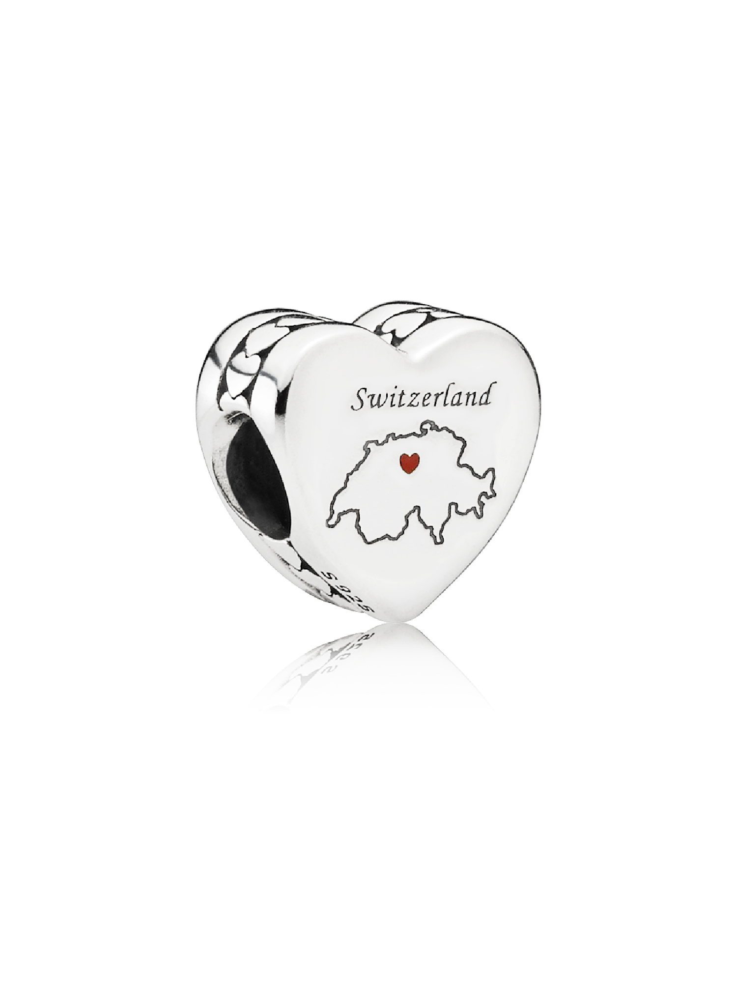 Switzerland Kort Hjerte Charm