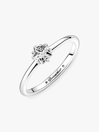 Kosmisk Funklende Stjerne Solitaire Ring