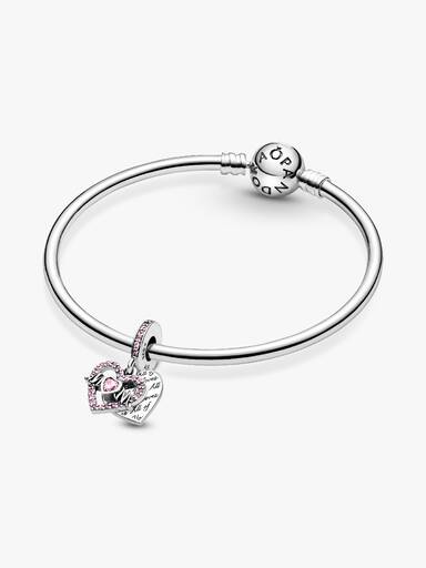 Hjerte & Mum Charm med vedhæng
