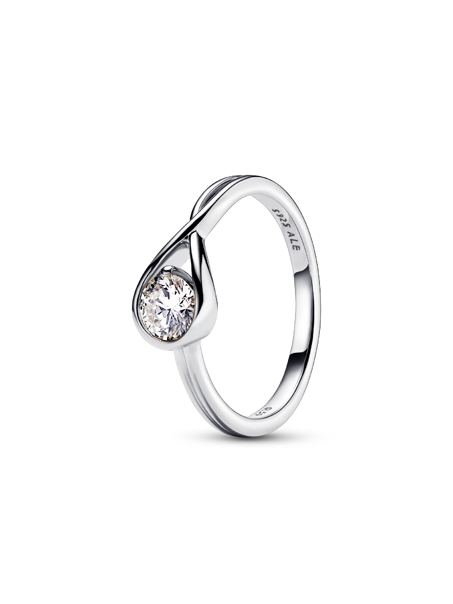 Pandora Infinite ring i sterlingsølv med laboratorieskabt diamant