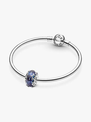 Blå Galakse & Stjerner Murano Charm