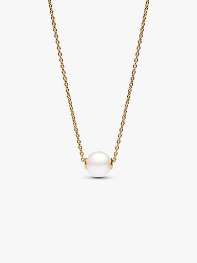 Behandlet Ferskvandskulturperle Collier-halskæde