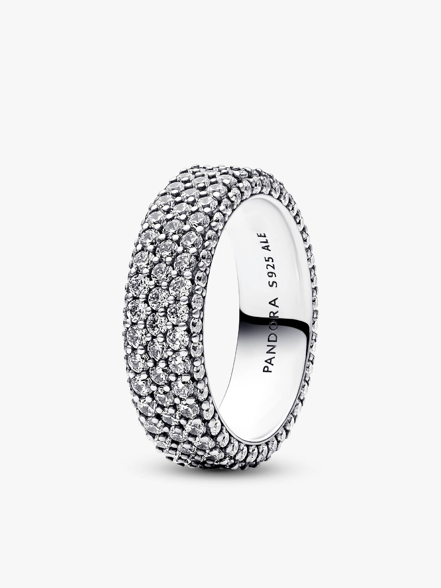 Pandora Timeless Ring med Tredobbelt Række Pavé