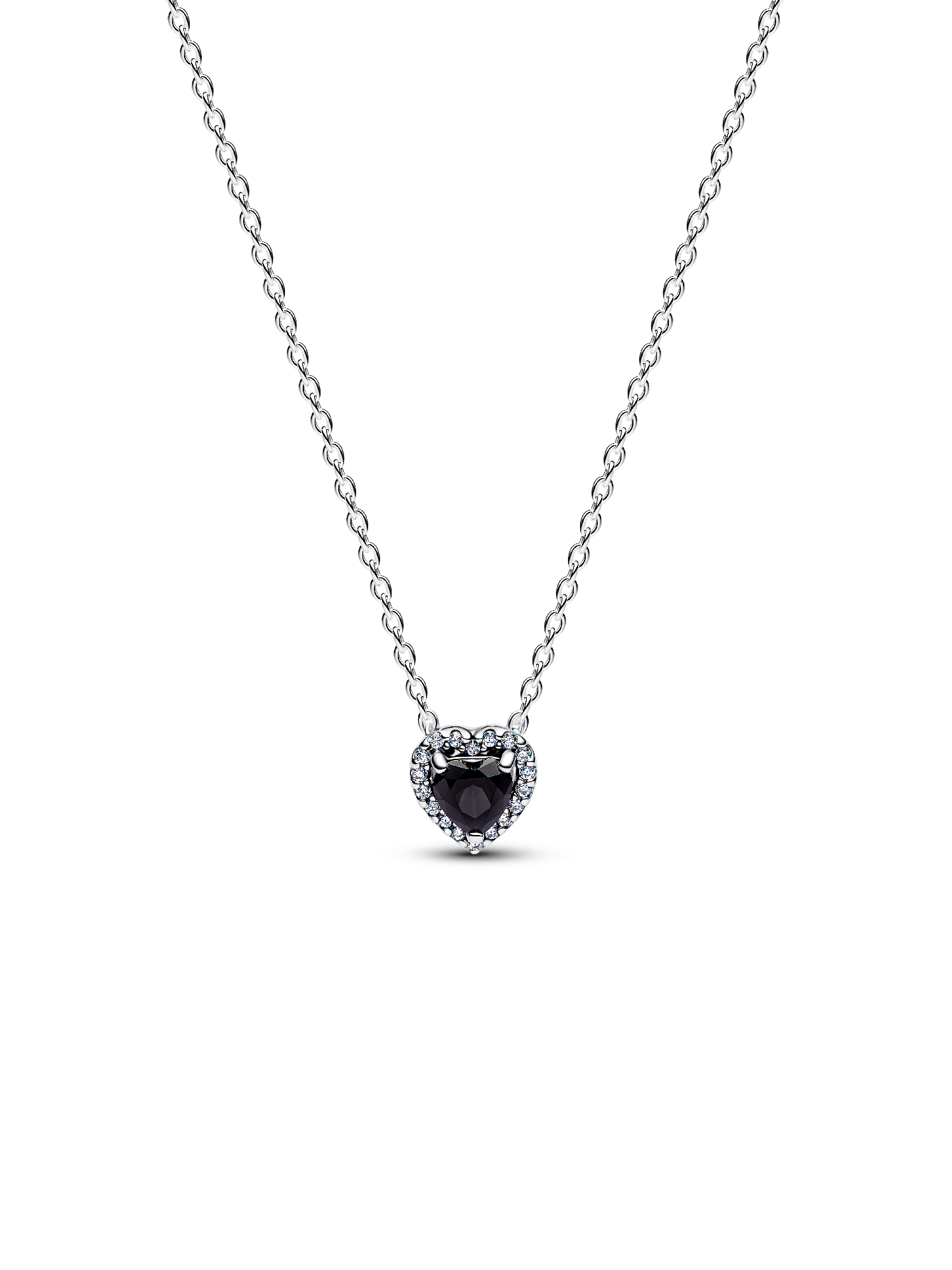 Fremhævet Hjerte Collier Halskæde