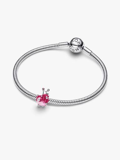 Pink Snegl Charm
