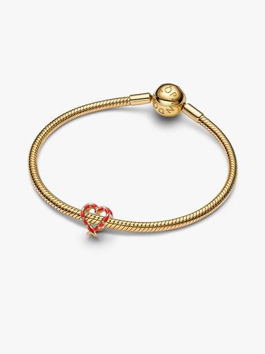 Sukkerstok Openwork Hjerte Charm