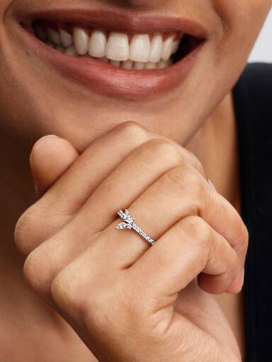 Funklende Sommerfugl Ring