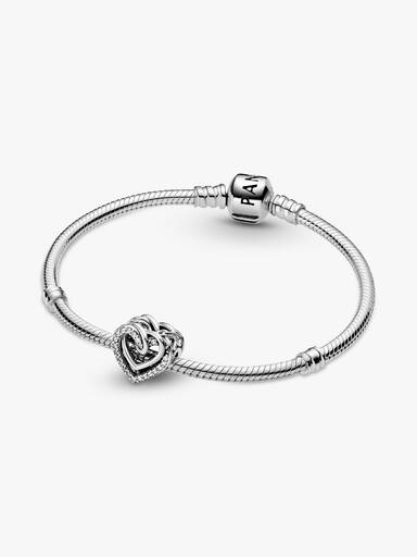 Funklende Sammensnoede Hjerter Charm