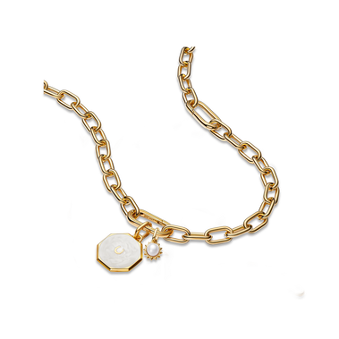 Pandora Me Link-halskæde med hestesko og sol charm
