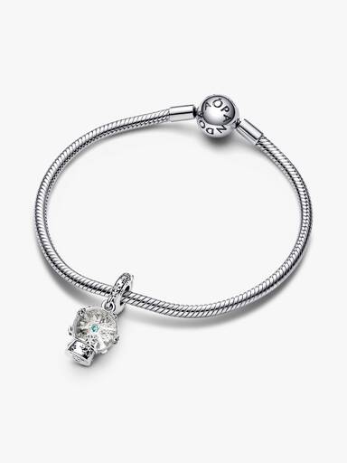 Snefnug Snekugle Charm med vedhæng