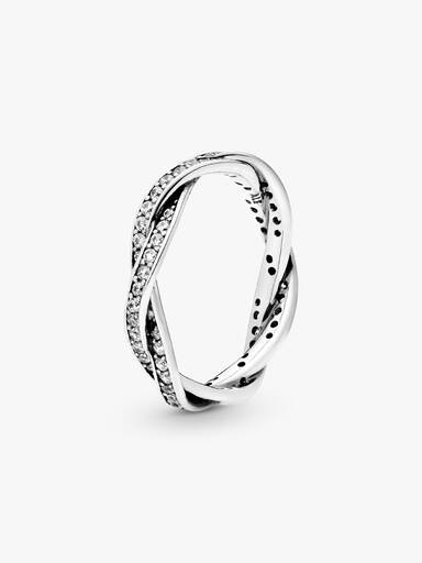 Funklende Snoede Linjer Ring