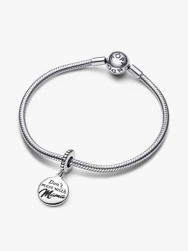 Mama Indgraverbart Charm med vedhæng