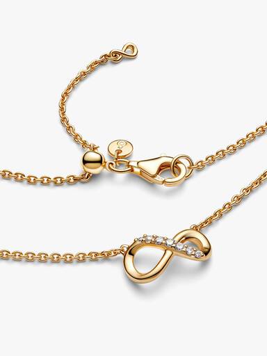 Funklende Uendelighed Collier-Halskæde