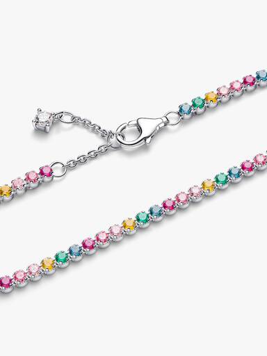 Regnbuefarvet Tennisarmbånd