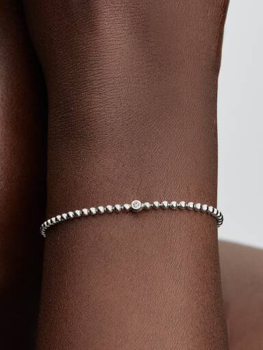 Perler & Funklende Sten Armbånd