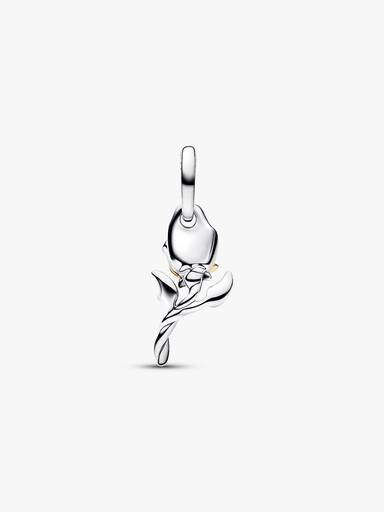 Disney Belle Fortryllet Rose Laboratorieskabt Diamant Charm med vedhæng