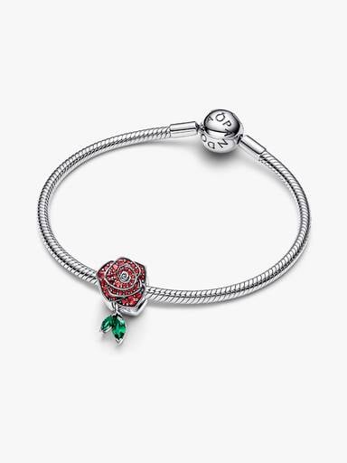 Funklende Rose i Blomst Charm