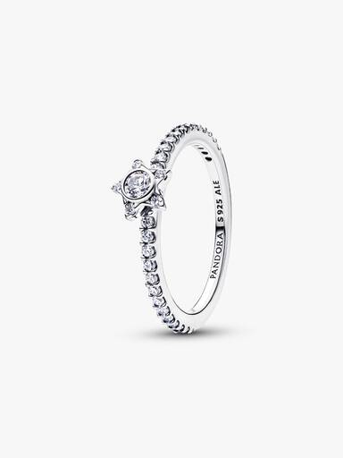 Funklende Stjerne Pavé Ring