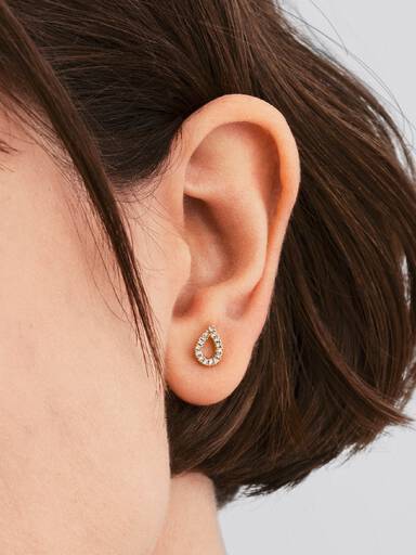 Pandora Infinite Pavé Ørestikker med laboratorieskabt diamant