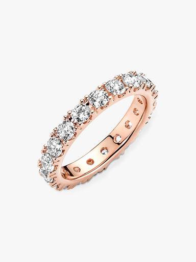 Funklende Række Eternity Ring
