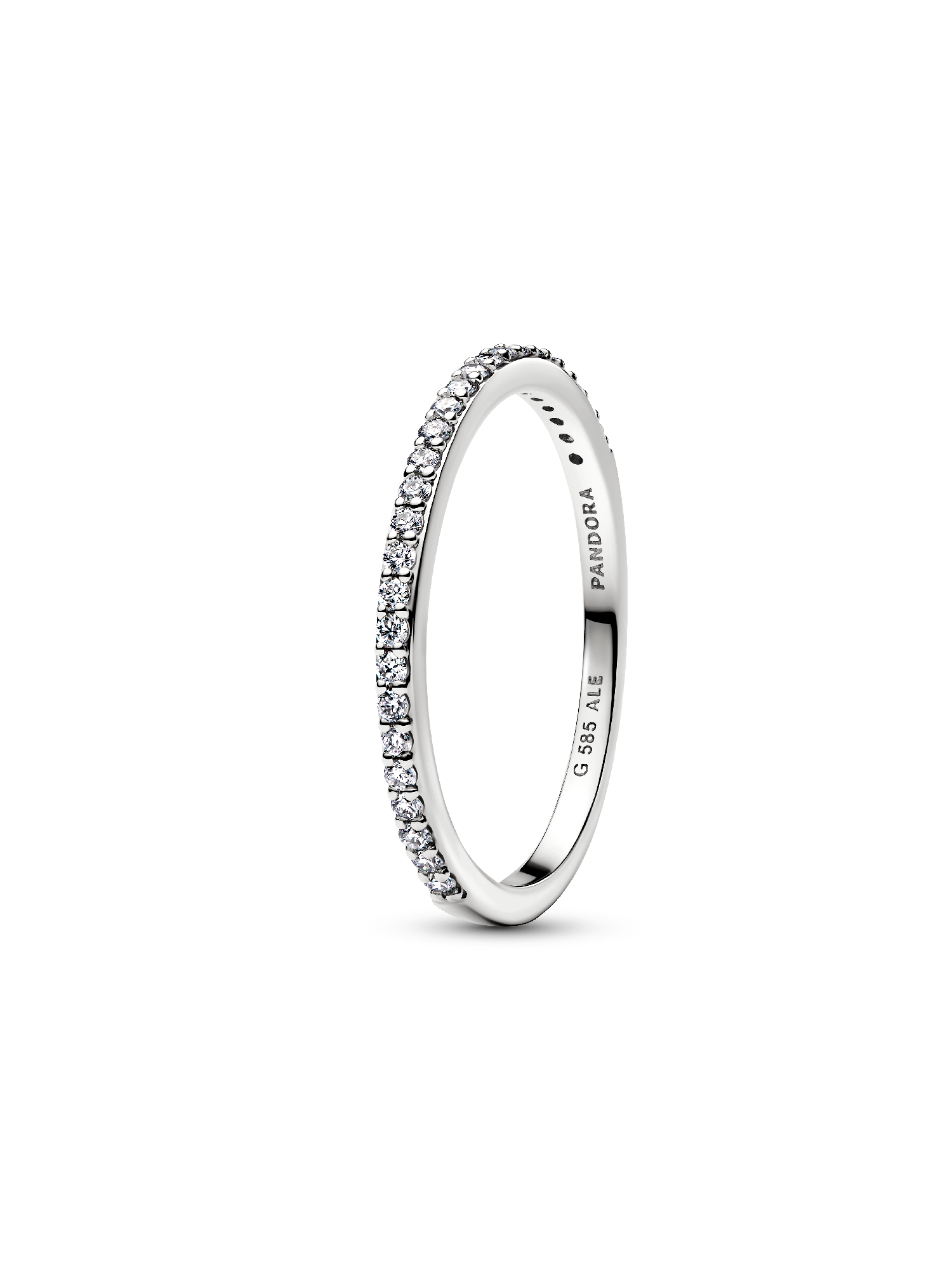 Pandora Era Ring med Halvt Evighedspavébånd og laboratorieskabte diamanter