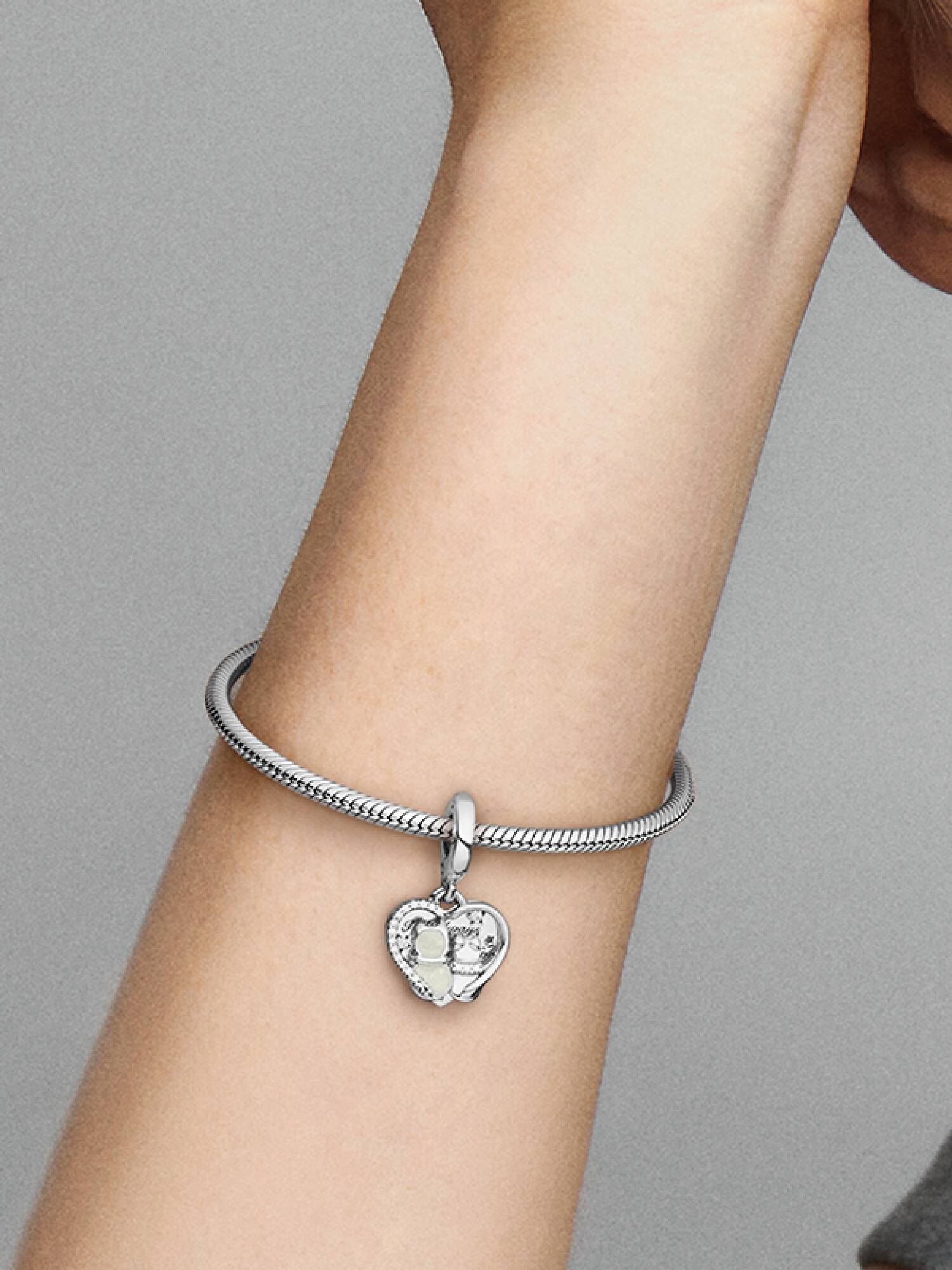 Katte & Hjerter Charm med vedhæng