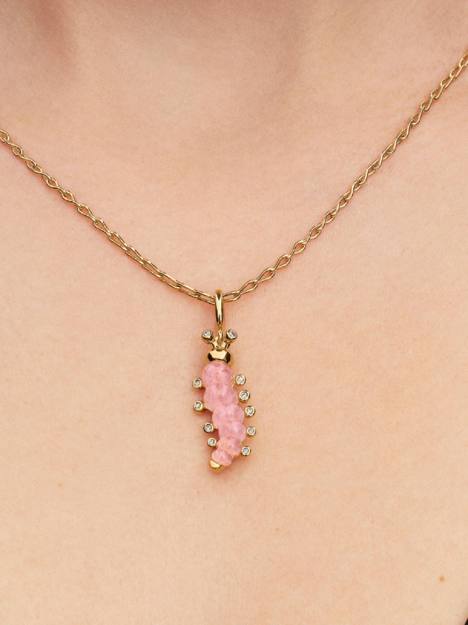 Pink Larve Charm