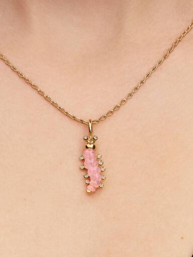Pink Larve Charm