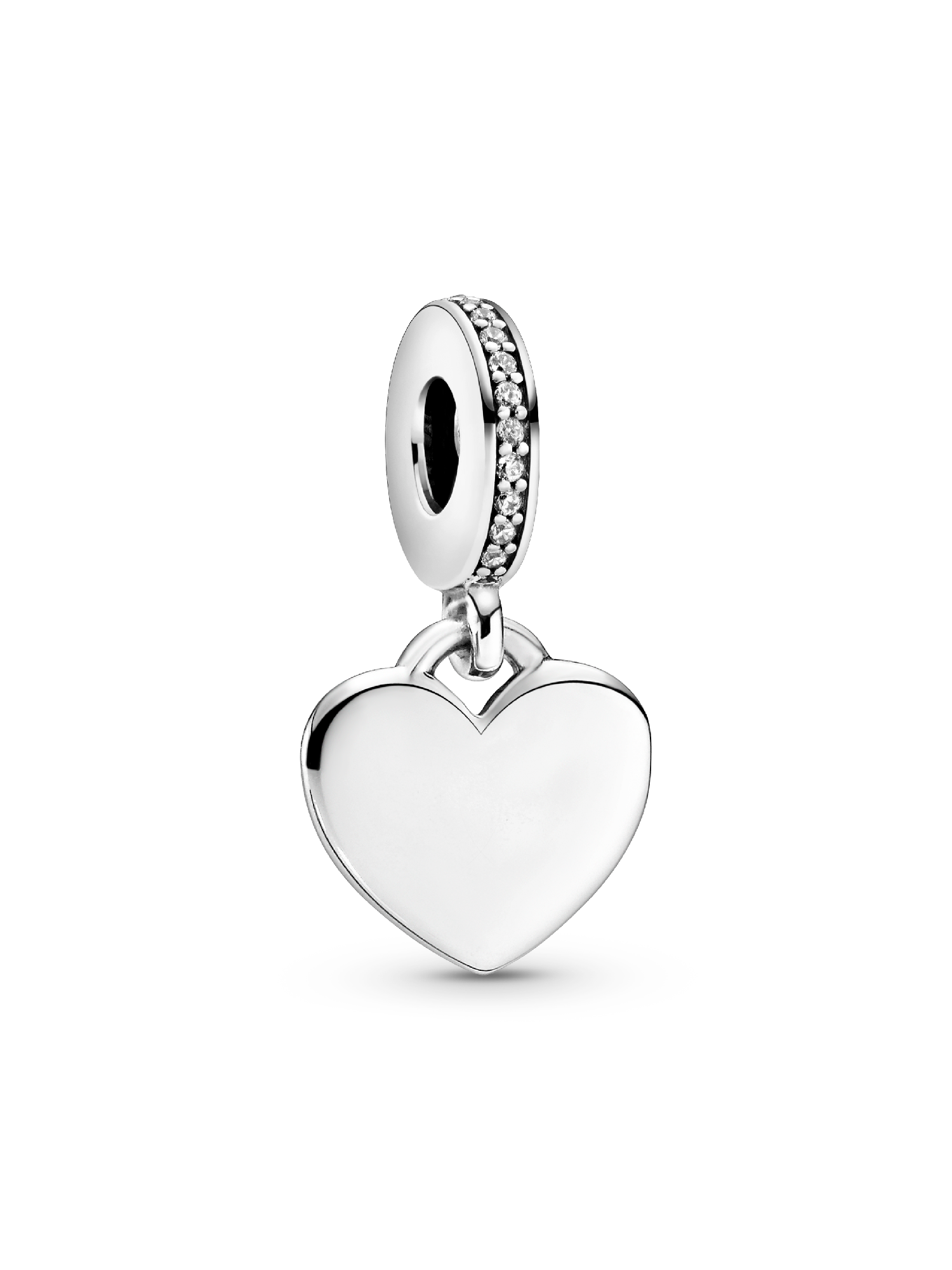 Hjerteformet Tag charm til indgravering