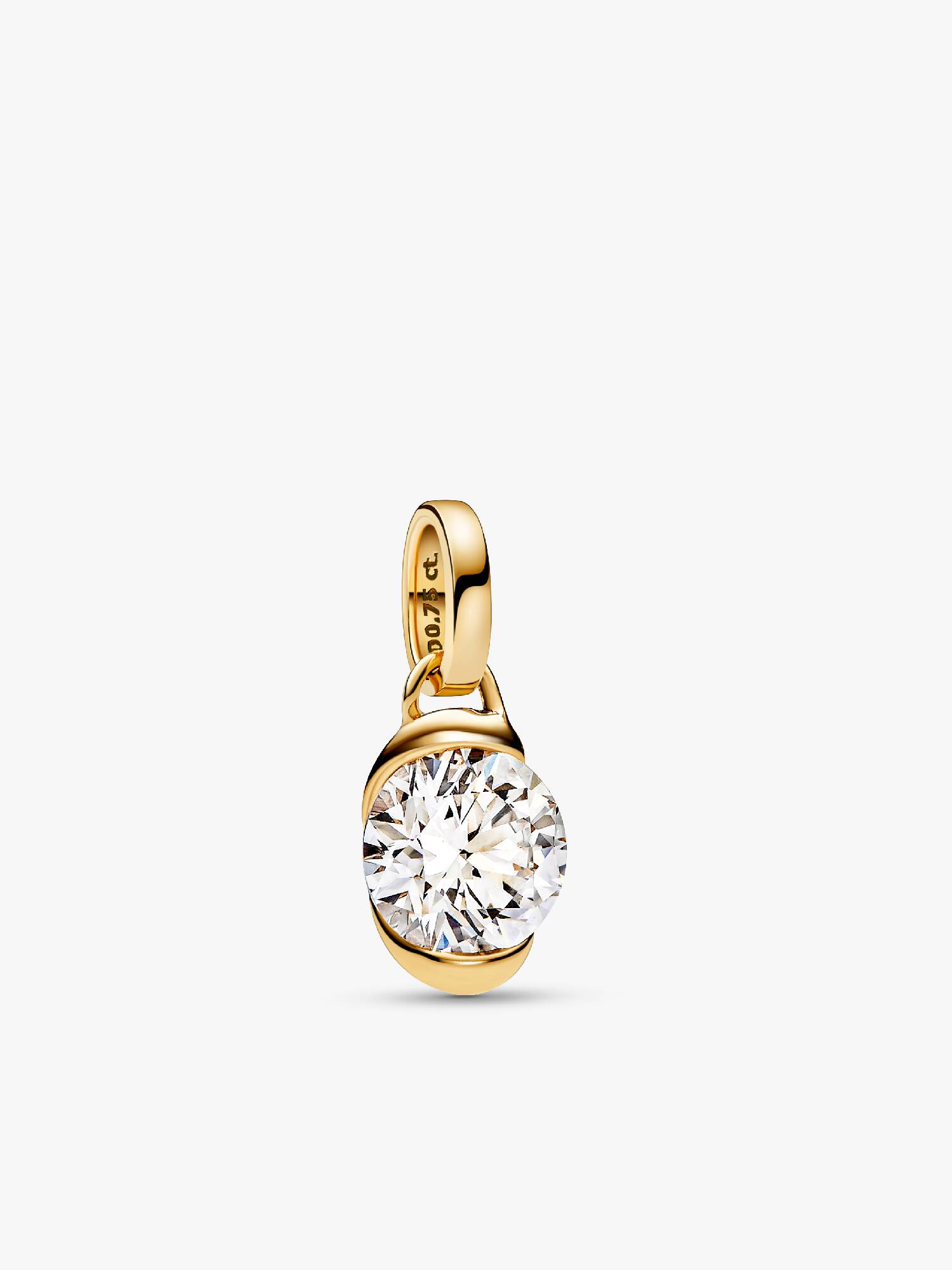 Pandora Talisman uendelighedsvedhæng i 14 kt. guld med laboratorieskabt diamant