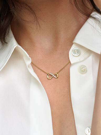 Funklende Uendelighed Collier-Halskæde