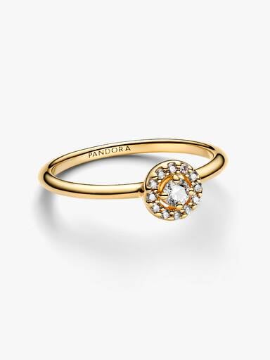 Rund Pavé Halo Ring