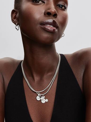 Disney Mickey Mouse Charm med vedhæng til indgravering