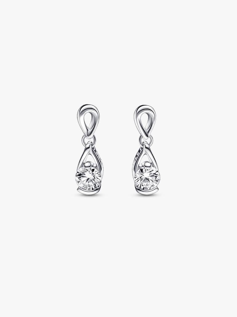 Pandora Infinite drop-øreringe i sterlingsølv med laboratorieskabt diamant