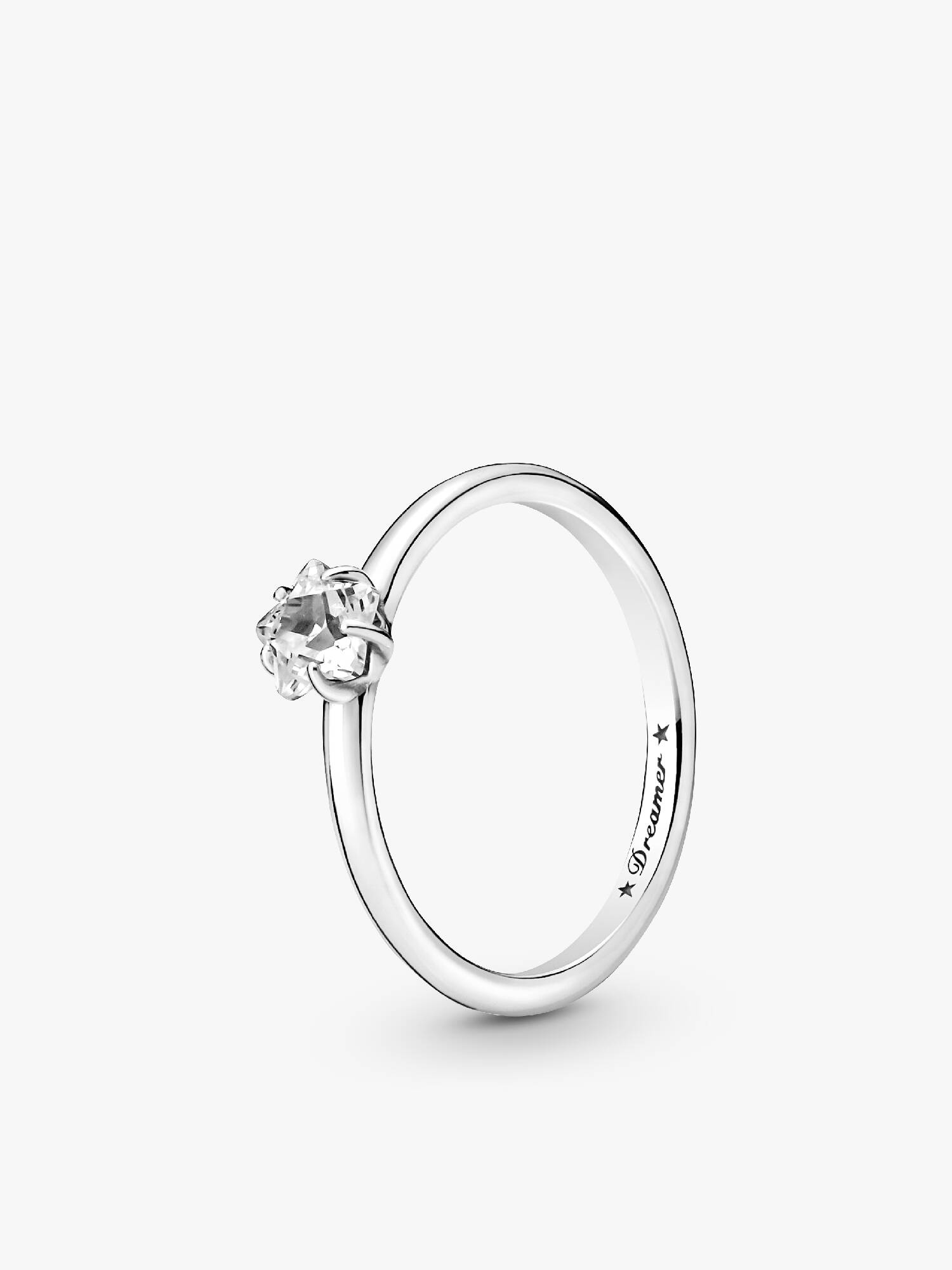 Kosmisk Funklende Stjerne Solitaire Ring